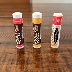 Nature's Bees Cocoa Butter Lip Balms Moisturizer  Chapstick Toast to Love